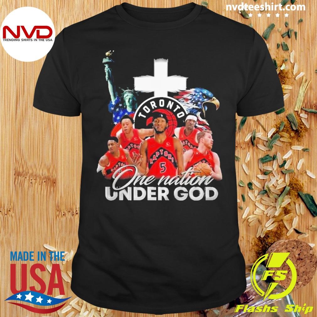 NBA Toronto Raptors One Nation Under God Vintage Shirt