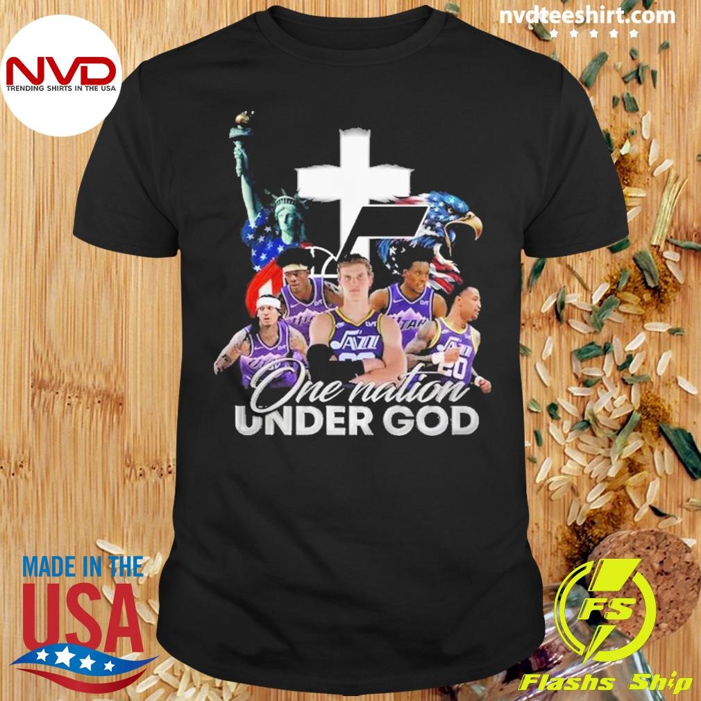 NBA Utah Jazz One Nation Under God Vintage Shirt