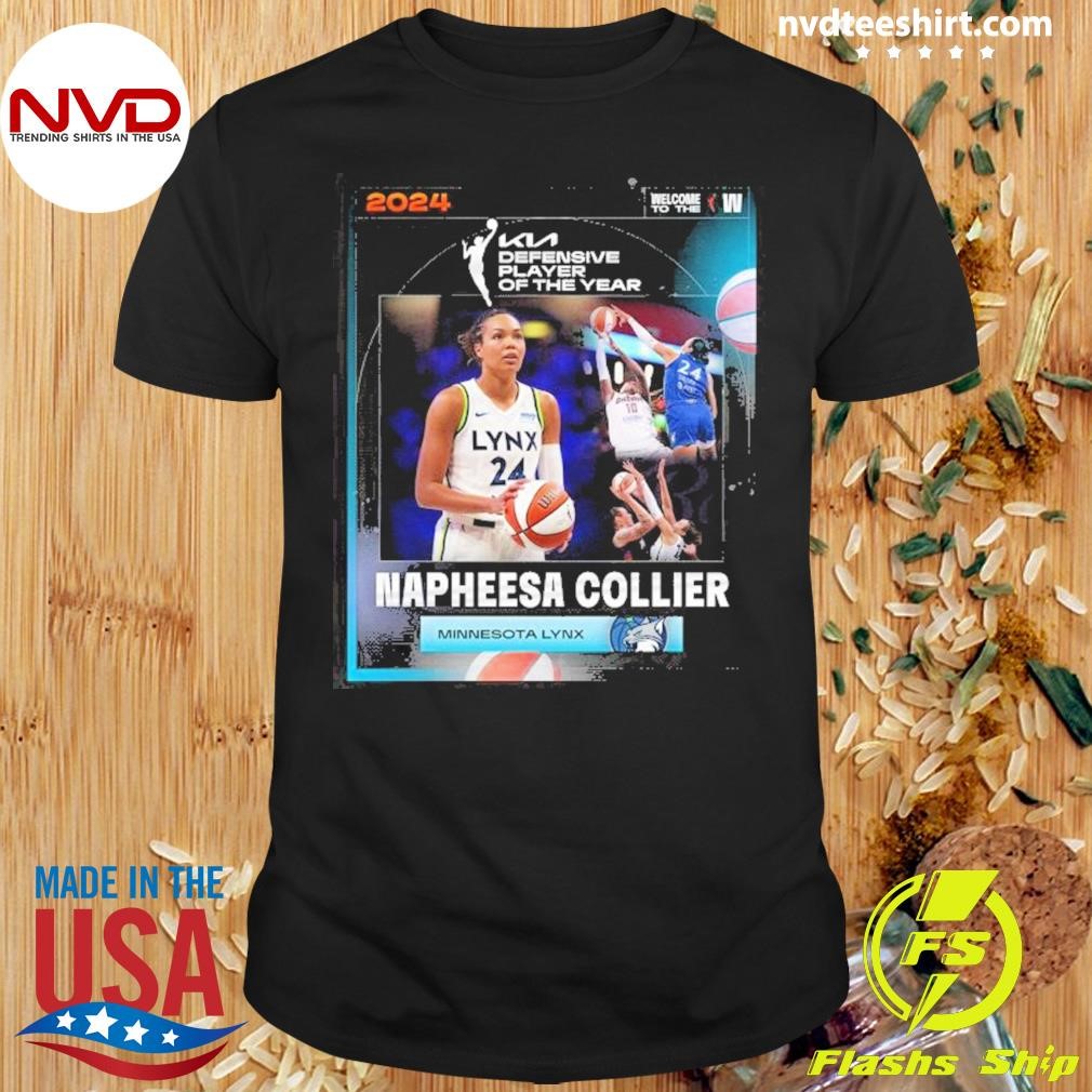 Napheesa Collier Minnesota Lynx Wnba Defensive Player Of The Year 2024 Shirt