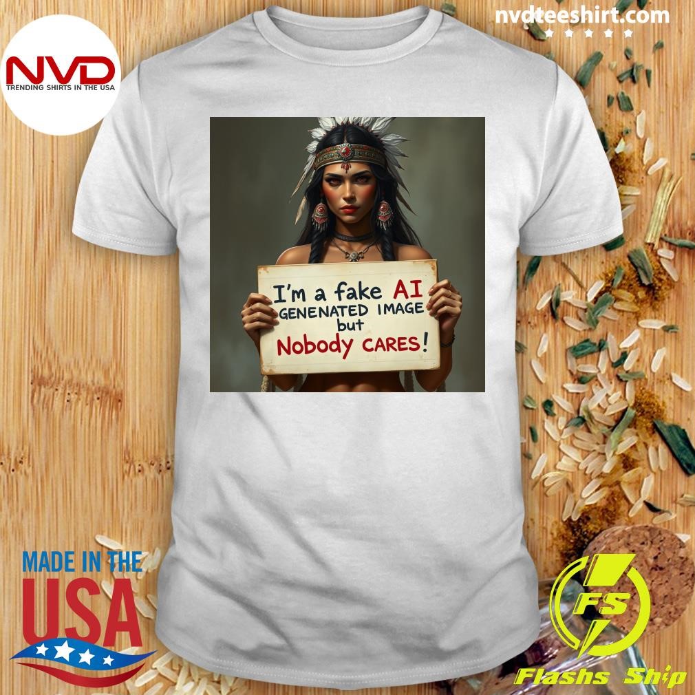 Native American I'm A Fake Ai Generated Image But Nobody Cares Shirt