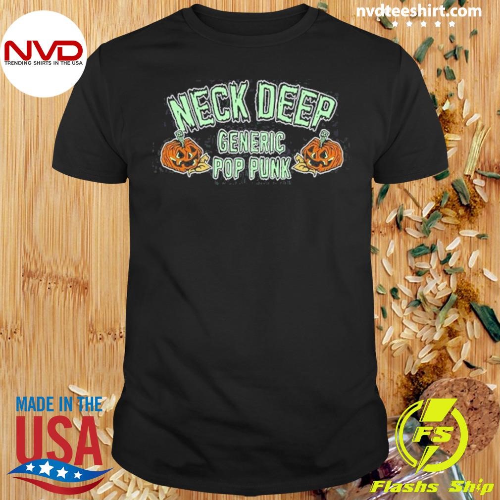 Neck Deep Generic Pop Punk Pumpkin Shirt