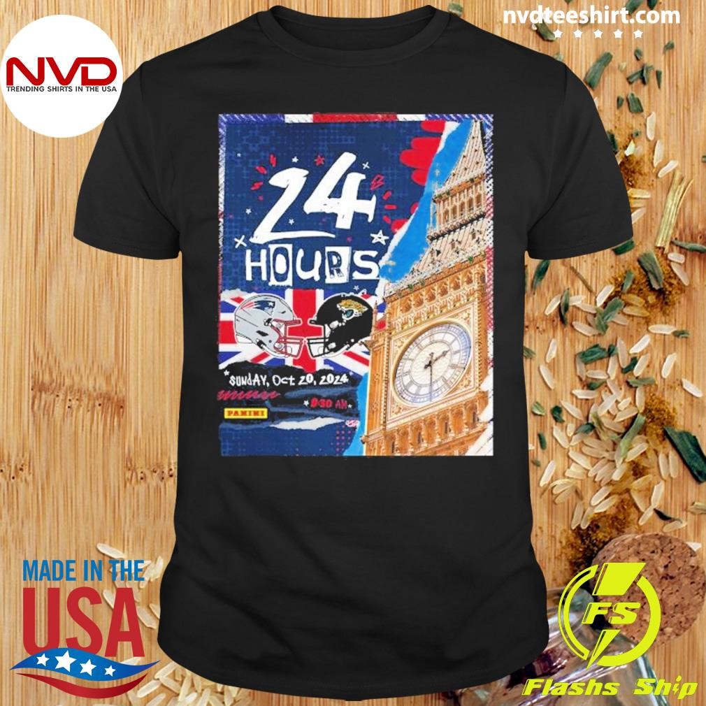 New England Patriots vs Jacksonville Jaguars 2024 Game Day 24 Hours Sunday Oct 20, 2024 Shirt