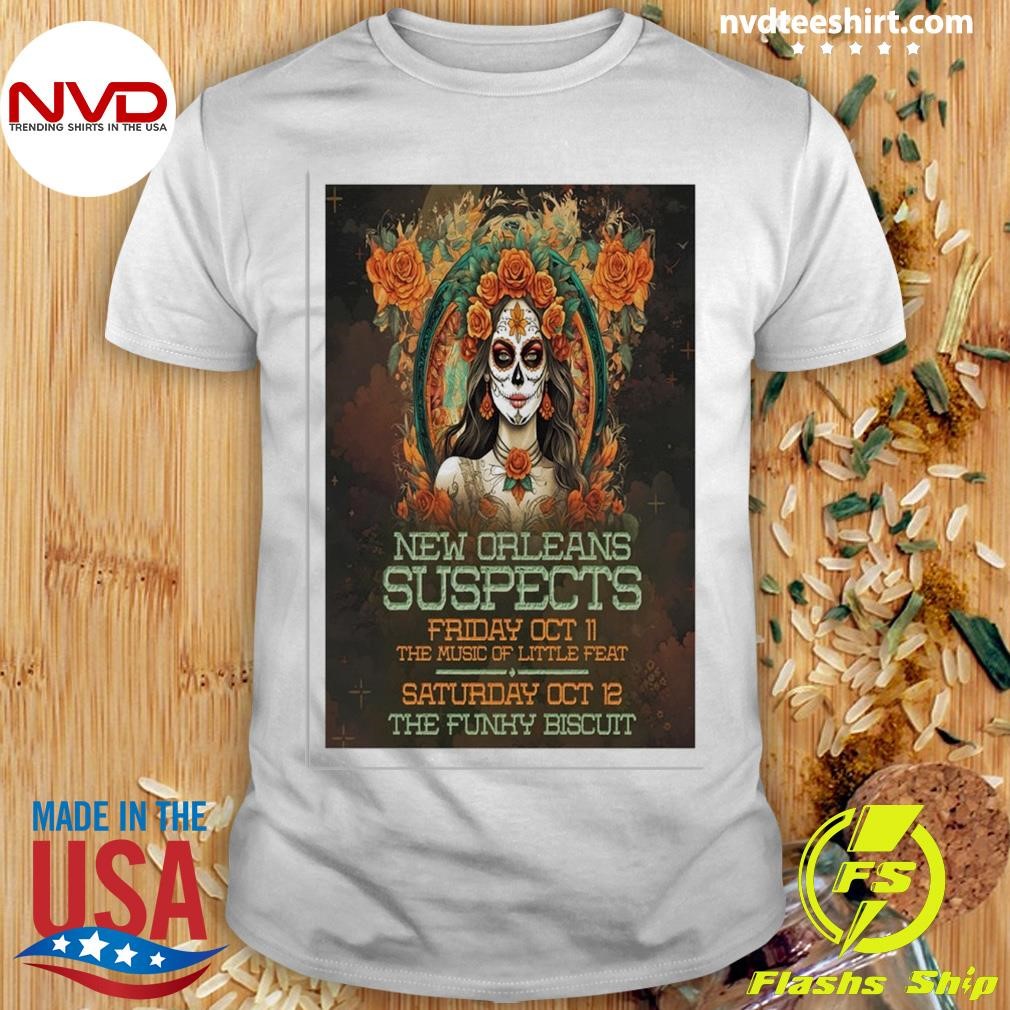 New Orleans Suspects Show At The Funky Biscuit On Oct 11-12 2024 Shirt