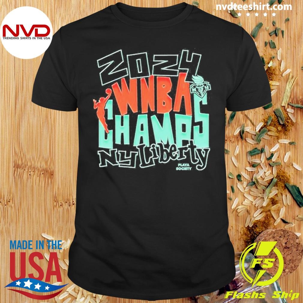 New York Liberty Playa Society 2024 Wnba Finals Champions Premium Shirt