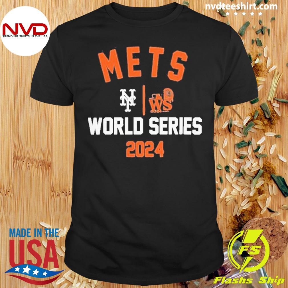 New York Mets Nike 2024 World Series Arched Lockup Shirt