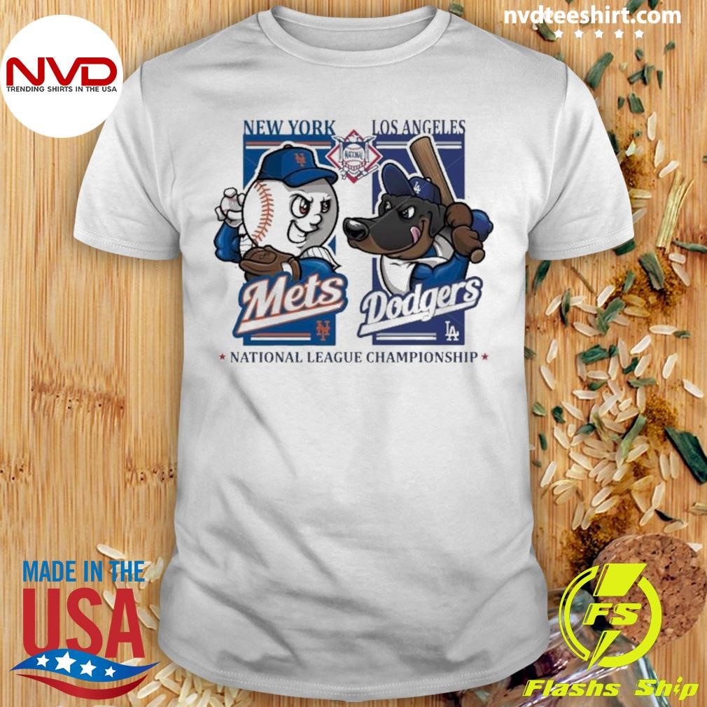 New York Mets Vs Los Angeles Dodgers National League Championship Mascot 2024 Shirt