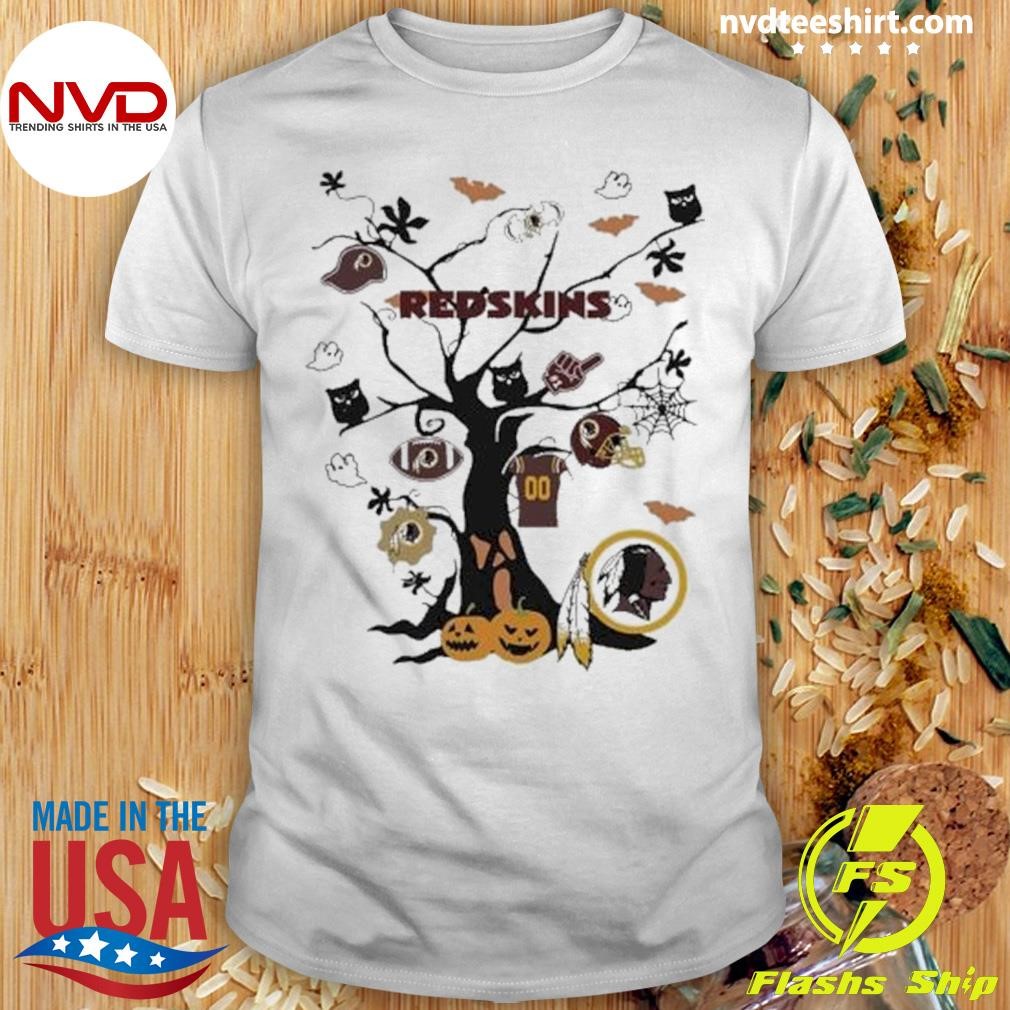 Nfl Team Tree Halloween Washington Redskins 2024 Shirt