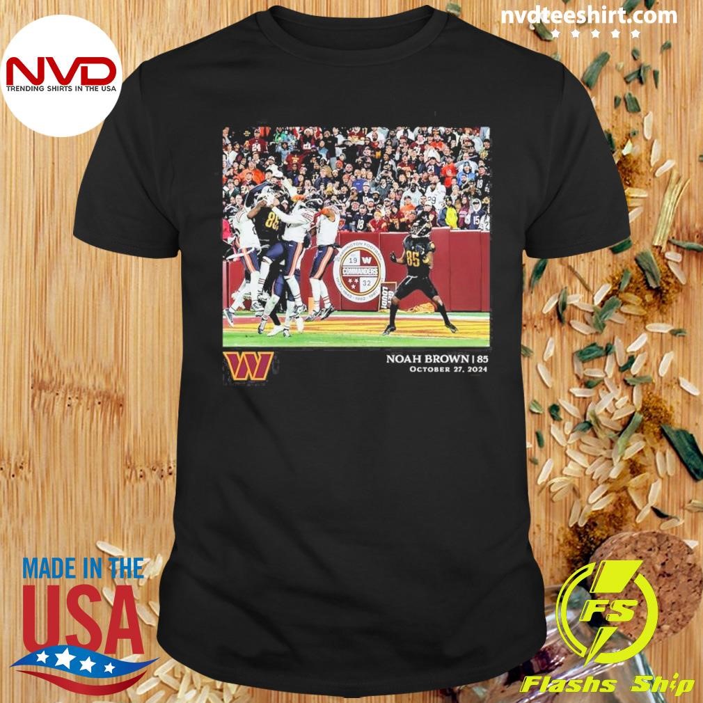 Noah Brown Washington Commanders Nfl Flash Features Week 8 Shirt