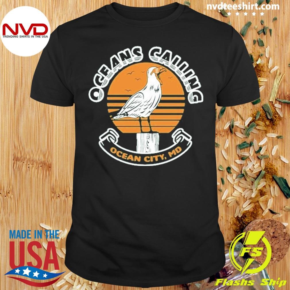 Oceans Calling Festival Seagull Pullover Crewneck Shirt