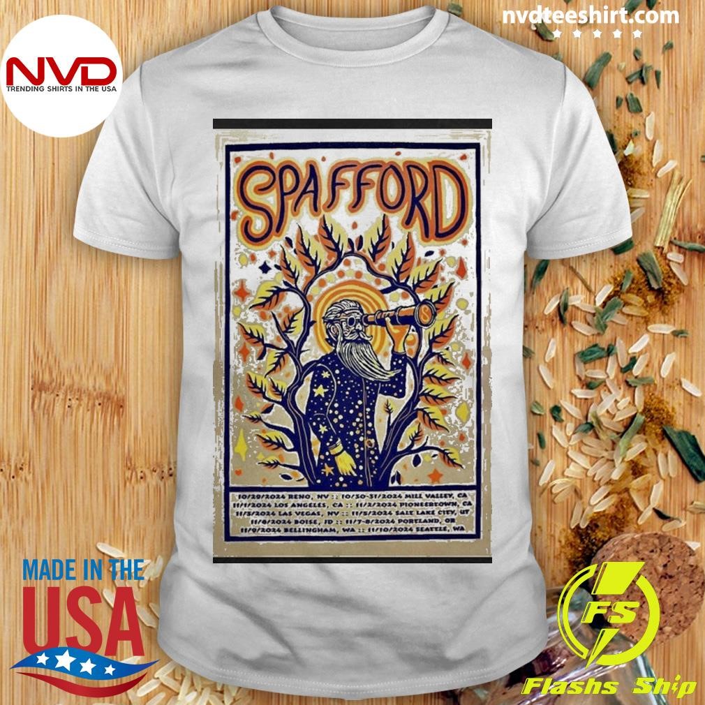 Official Spafford Fall Tour October & November 2024 Poster T-shirt