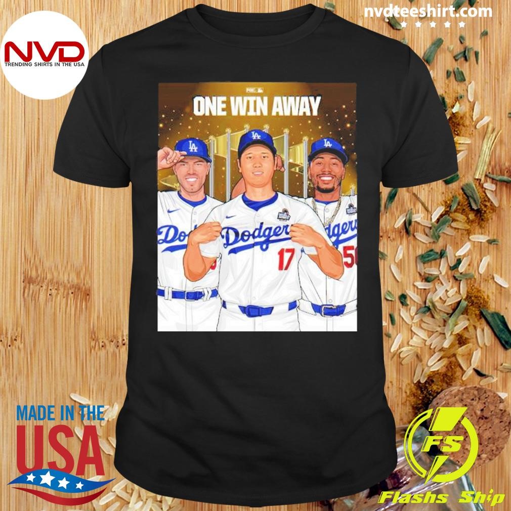 One Win Away La Dodgers 2024 World Series Shirt