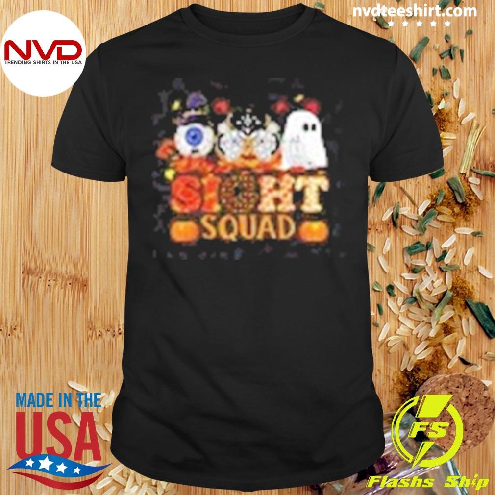 Optometrist Halloween Sight Squad Witch Pumpkin Optician Toddler Fine Jersey Shirt