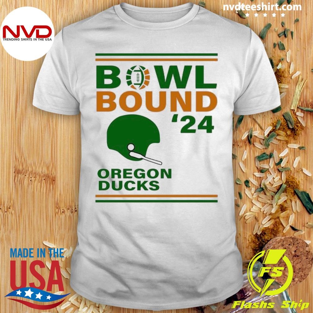 Oregon Ducks 2024 Bowl Bound Helmet Shirt