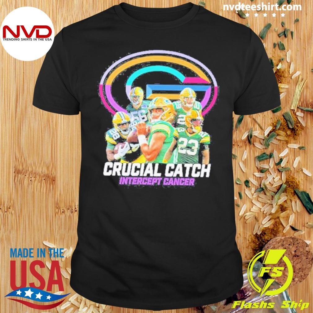 Packers Crucial Catch Intercept Cancer 2024 Shirt