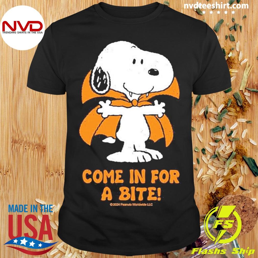 Peanuts Snoopy Vampire Come In For A Bite 2024 Shirt