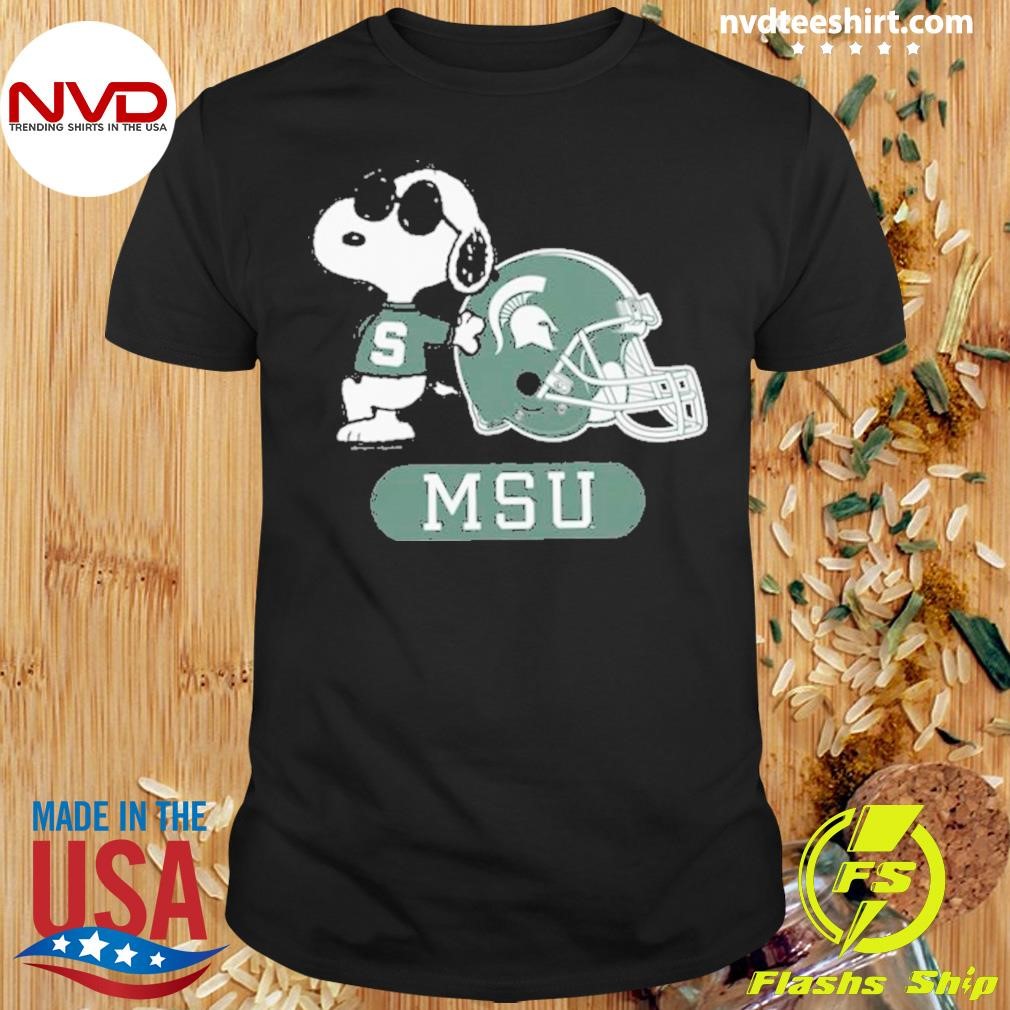 Peanuts x Michigan State Joe Cool Football 2024Shirt