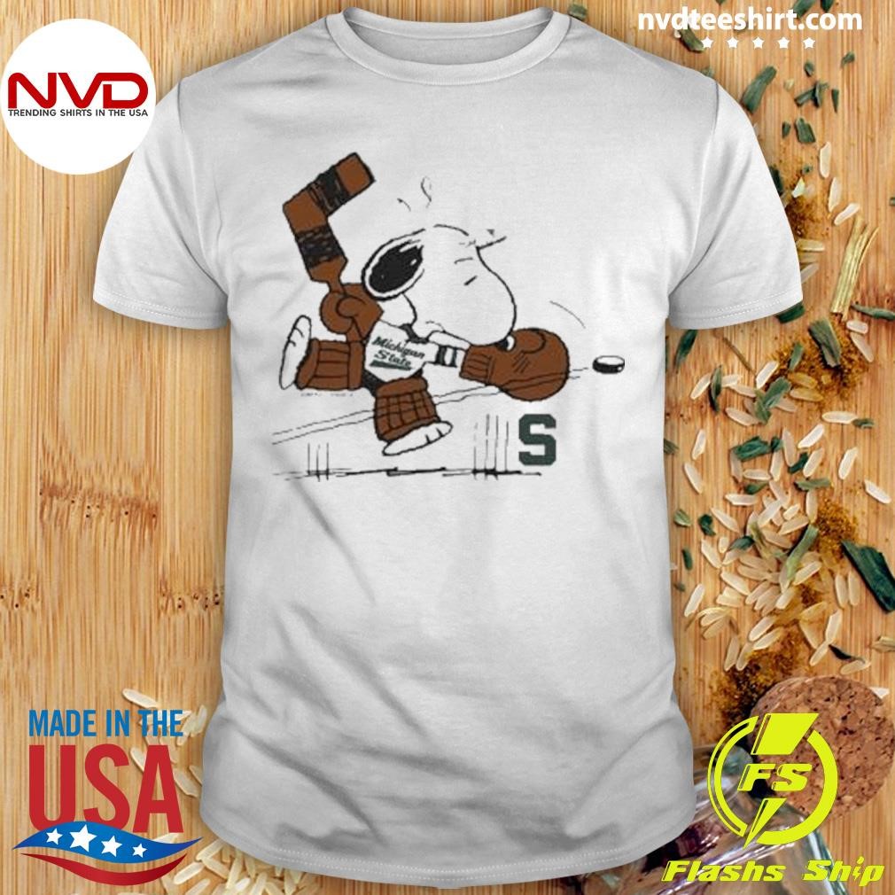 Peanuts x Michigan State Snoopy Goalie 2024 Shirt