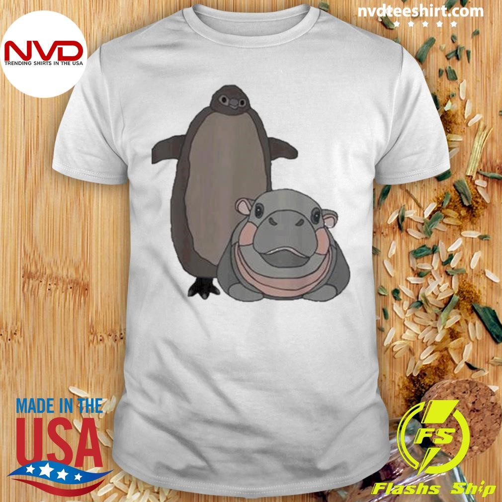 Pesto The Penguin And Moo Deng The Baby Hippo 2024 Shirt