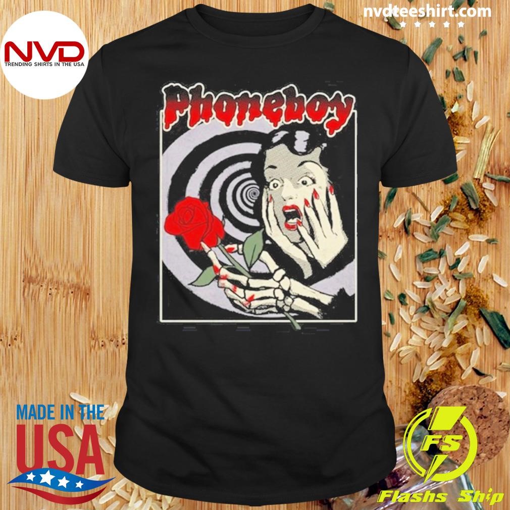 Phoneboy Skeleton Rose Shirt