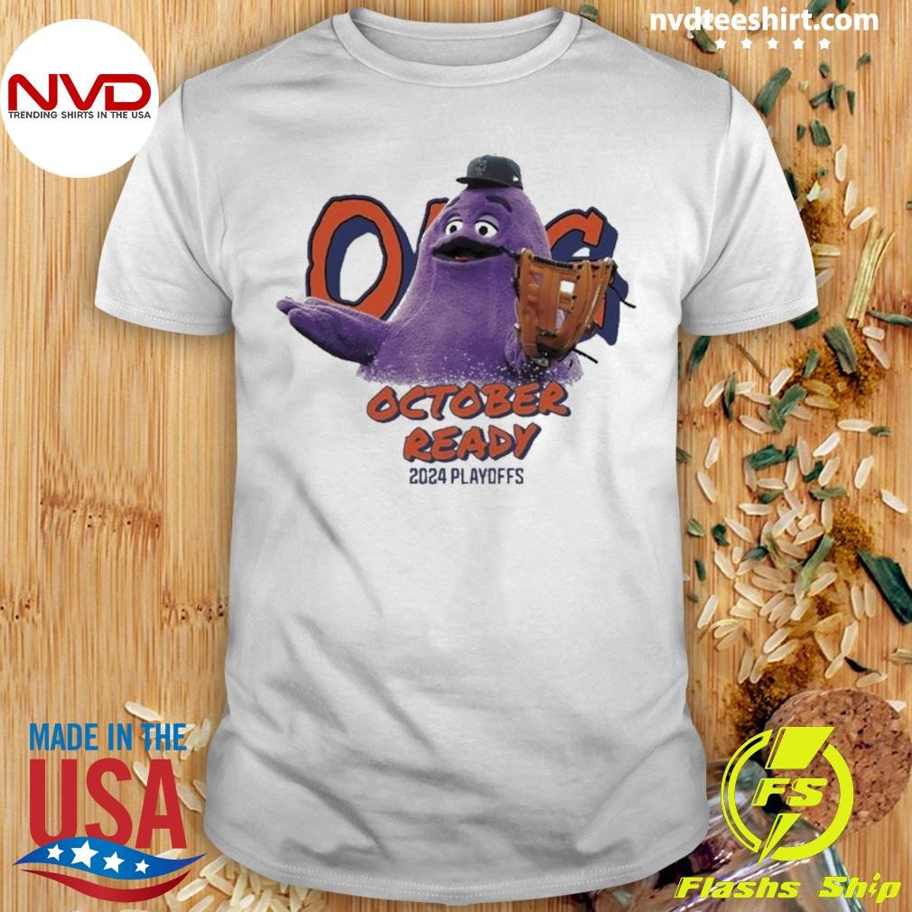 Playoffs Ny Mets Grimace October Ready 2024 Shirt