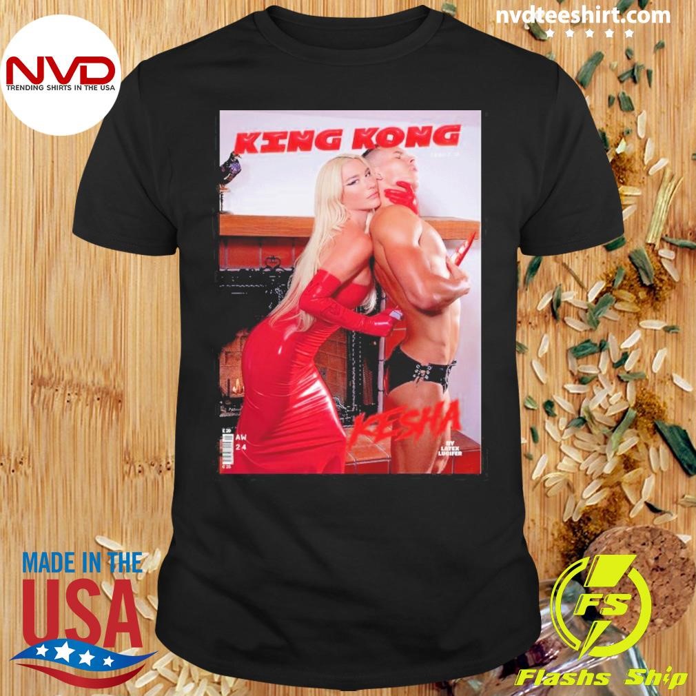 Poster Kesha On King Kong Magazine Cover Issue 18 2024 Shirt