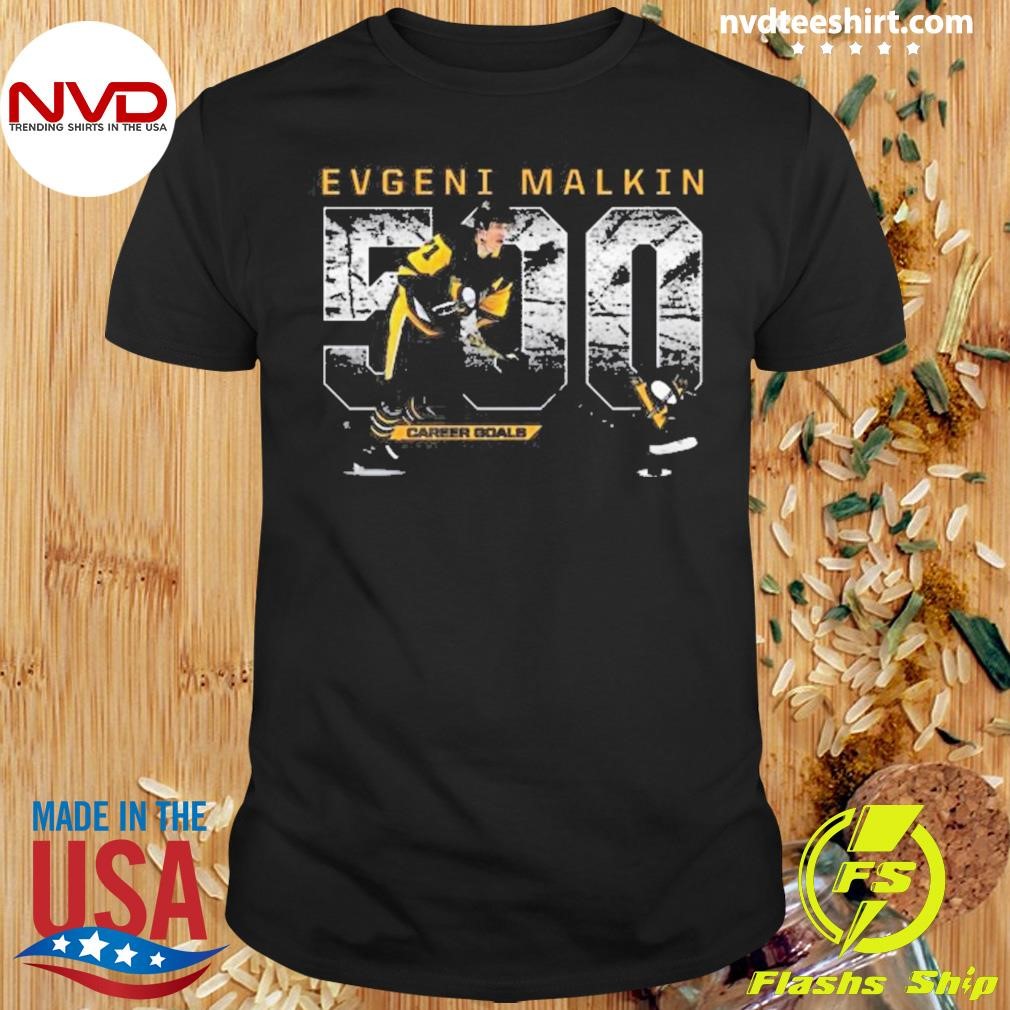 Premium Evgeni Malkin Pittsburgh Penguins 500 Goals 2024 Shirt