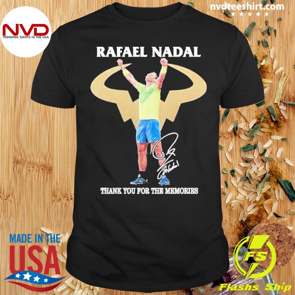 Rafael Nadal Grand Slam 22 Thank You For The Memories Signature 2024 Shirt