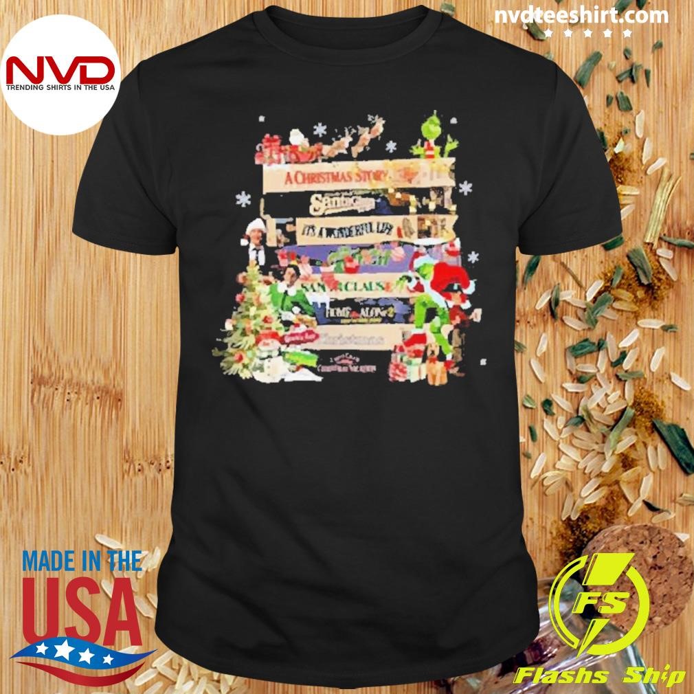 Retro Christmas Movies 2024 Shirt