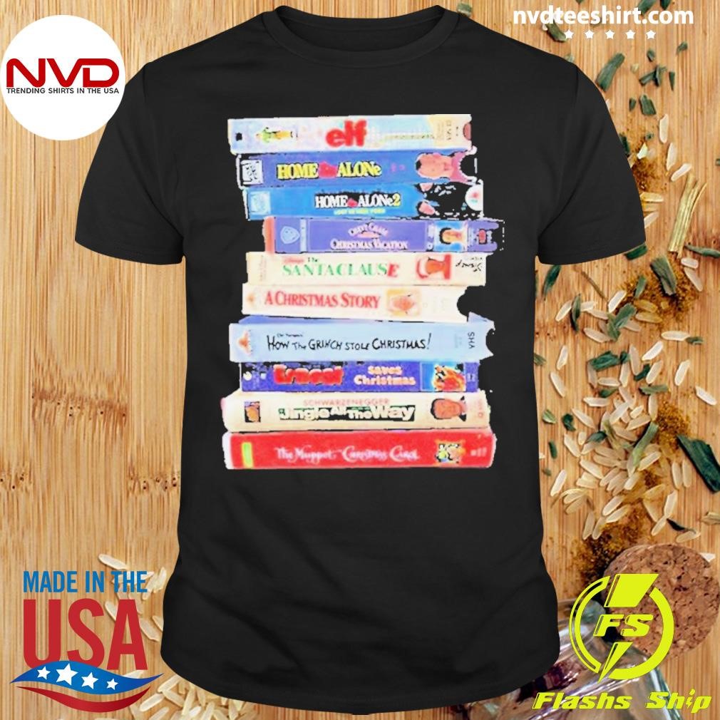 Retro Vhs Xmas Tapes 2024 Shirt