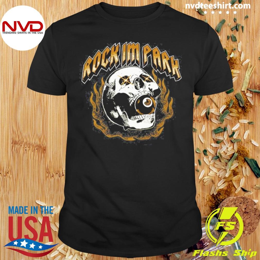 Rock Im Park Burning Skull New Shirt