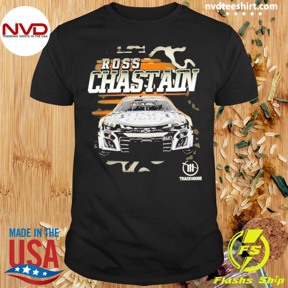 Ross Chastain Trackhouse Racing Team Collection Military Busch Light Camo 2024 Shirt