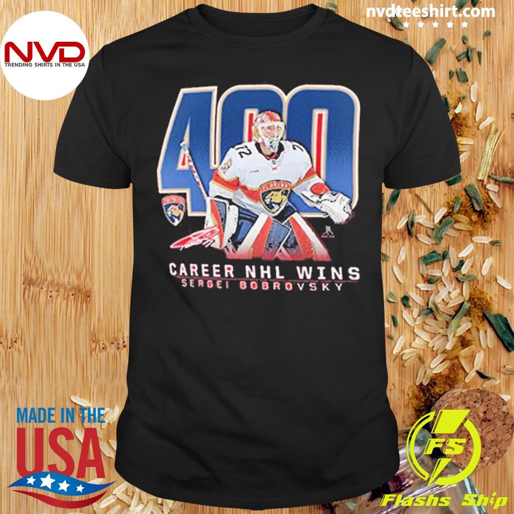 Sergei Bobrovsky Florida Panthers 400 Career Wins 2024 Shirt