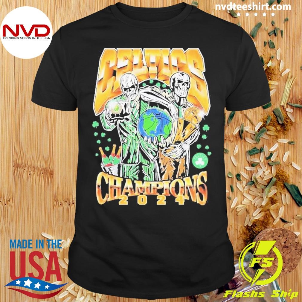 Skeleton Boston Celtics 2024 Champions Shirt