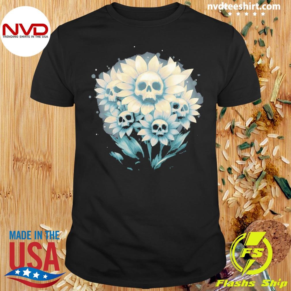 Skull Pushing Up Daisies Shirt