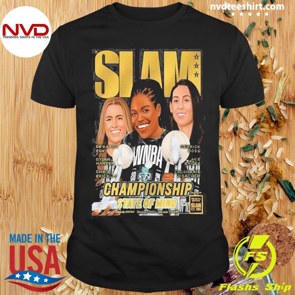 Slam 253 Gold Metal New York Liberty Champions State Of Mind Wnba 2024 Shirt