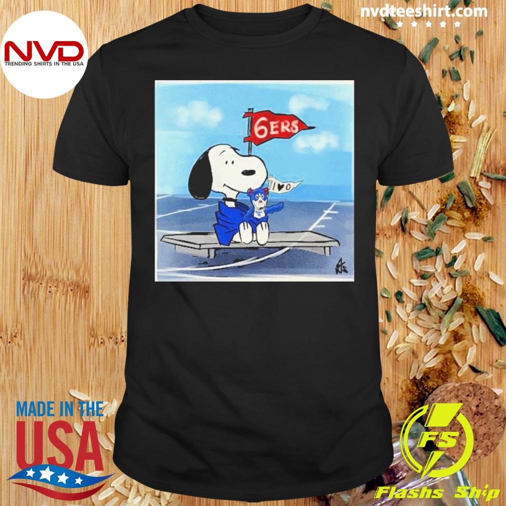 Snoopy Philadelphia 76ers Flag 6Ers 2024 Shirt