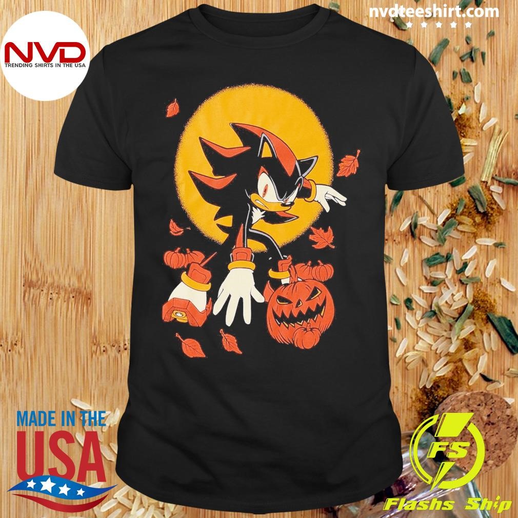 Sonic The Hedgehog Shadow Pumpkin Halloween Shirt