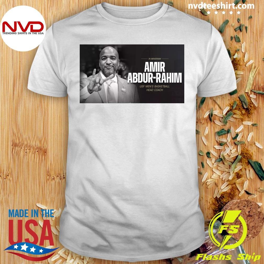 South Florida Head Men's Basketball Amir Abdur-Rahim Shirt