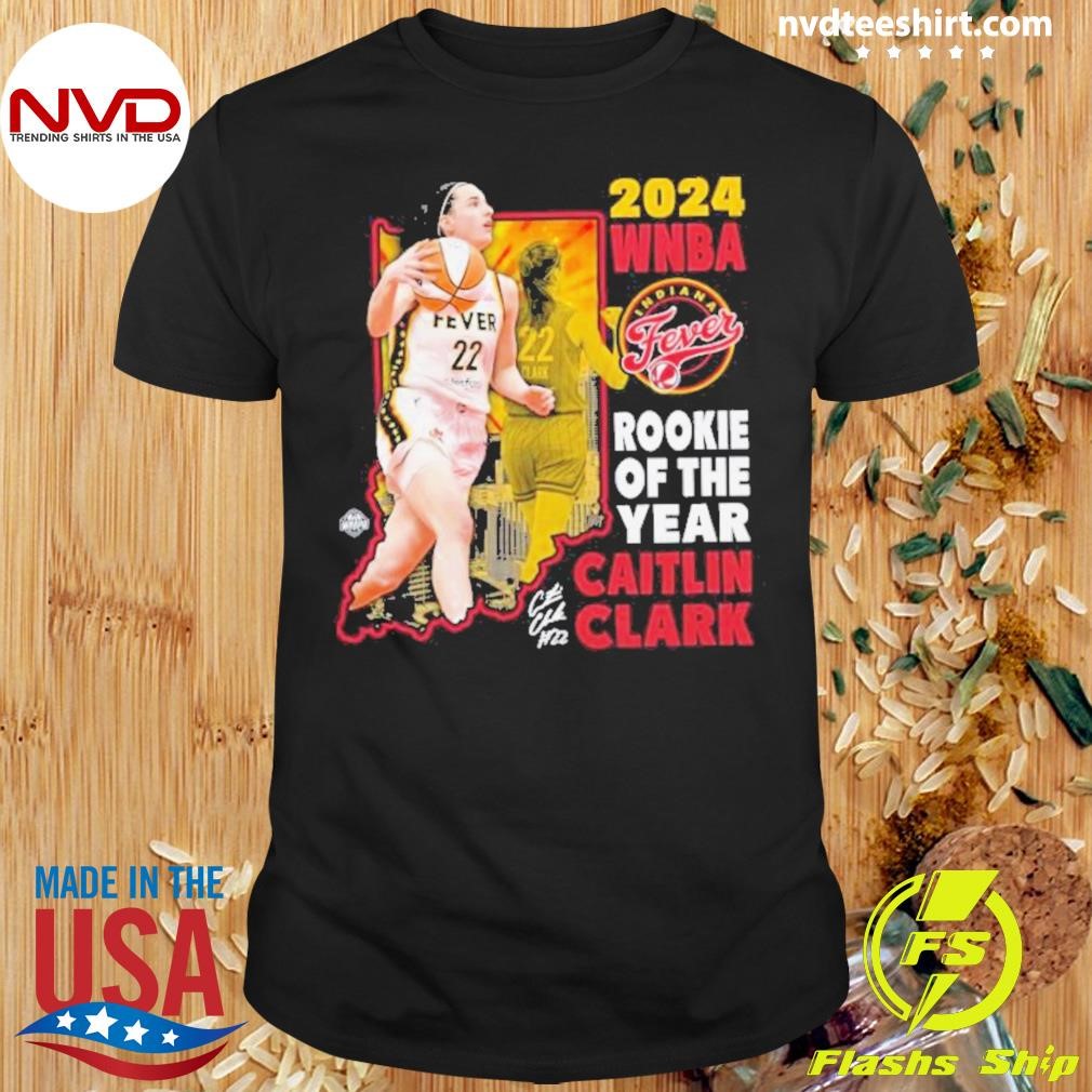 Stadium Essentials Caitlin Clark Indiana Fever 2024 Wnba Rookie Of The Year 2024 Shirt