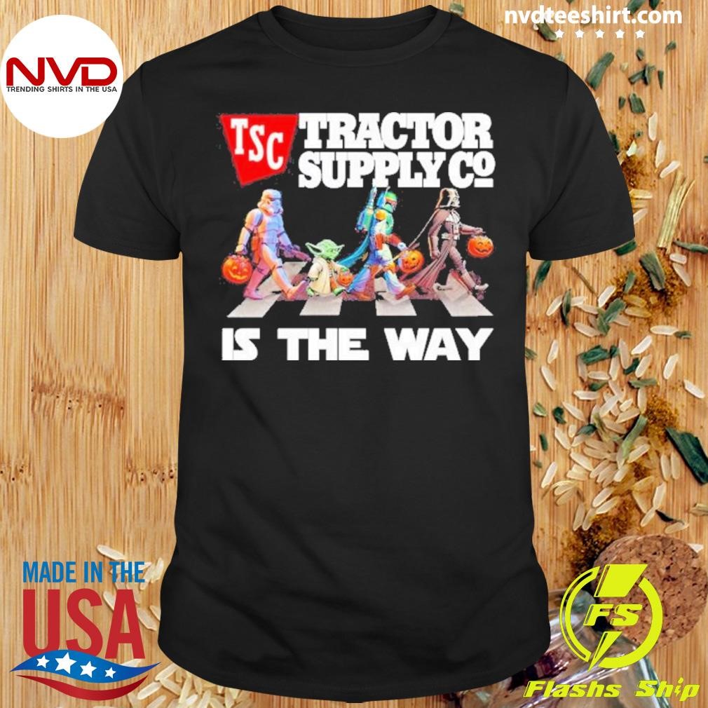 Star Wars Characters Abbey Road Tractor Supply Company Is The Way Halloween 2024 Shirt