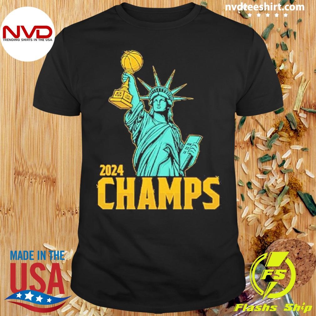 Statue Of Liberty New York Liberty 2024 Wnba Champs Shirt