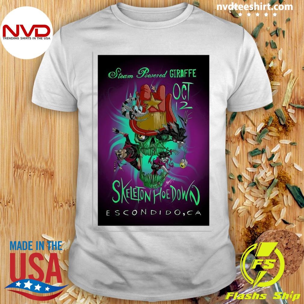 Steam Powered Giraffe Skeleton Hoedown Escondido CA OCT 12 2024 Shirt