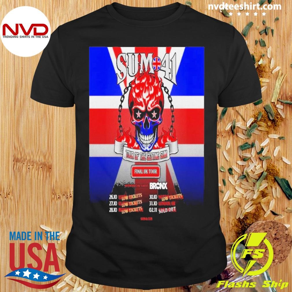 Sum 41 Final Uk Tour Poster Shirt