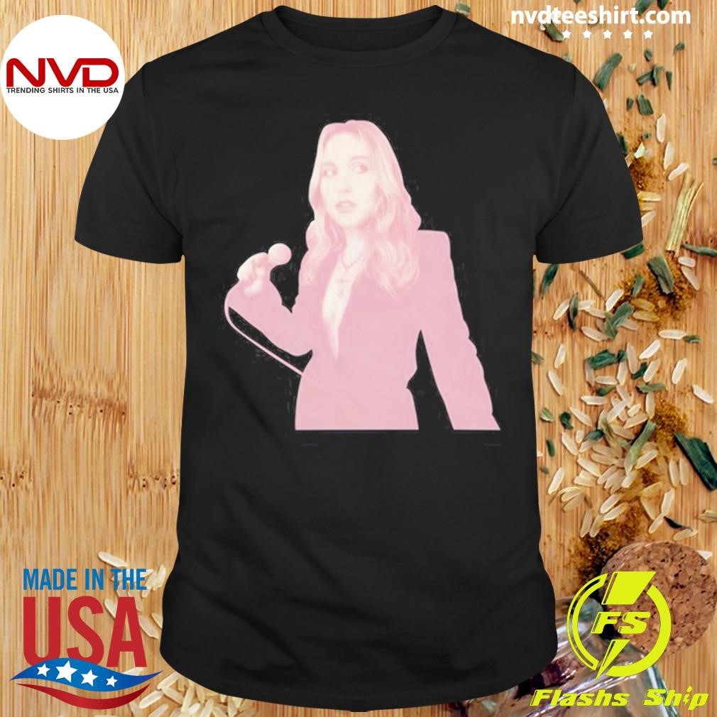 Taylor Tomlinson Pink Portrait Tee Shirt