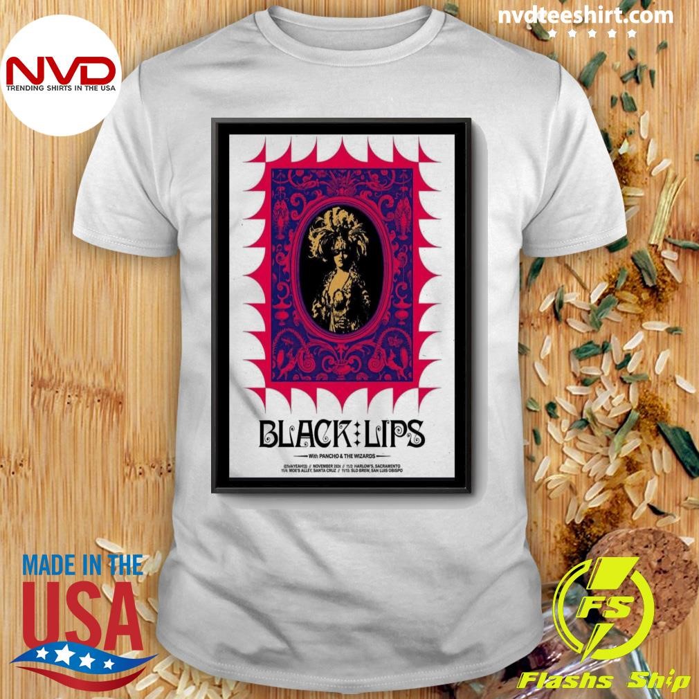 The Black Lips California November 2024 Tour Shirt