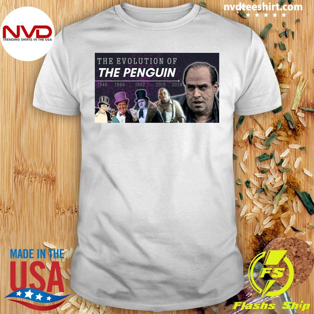 The Evolution Of The Penguin 1946 1966 1992 2015 2024 Shirt