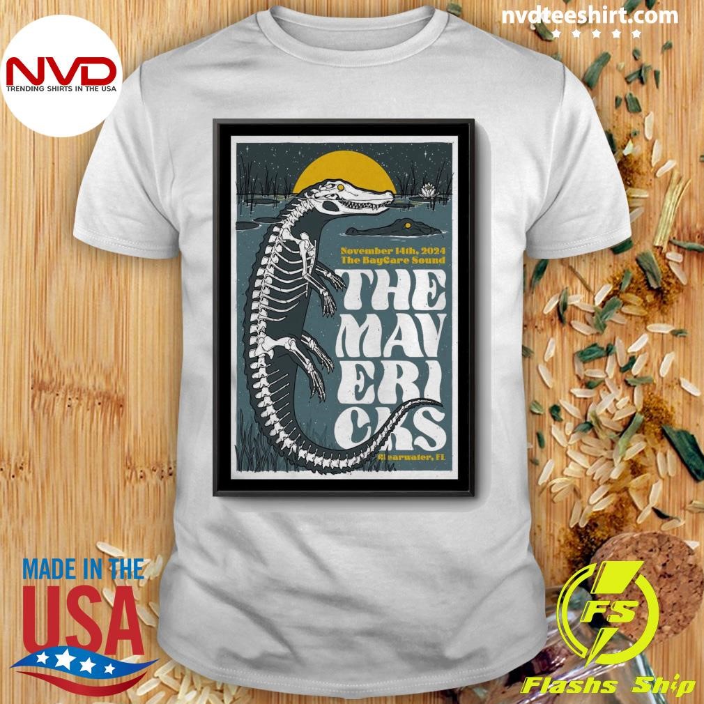 The Mavericks Nov 14 2024 The BayCare Sound in Clearwater FL Tour Shirt