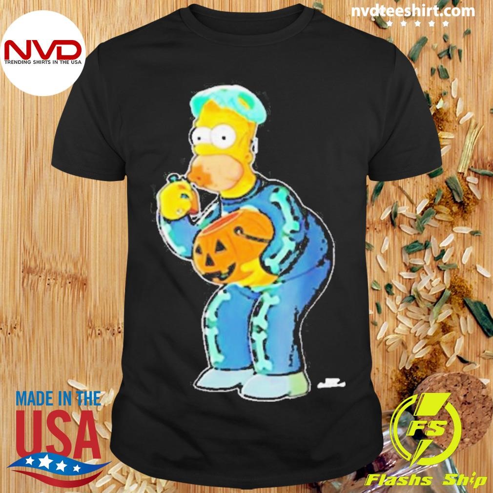 The Simpsons Homer Candy Feast Of Horror Halloween 2024 Shirt