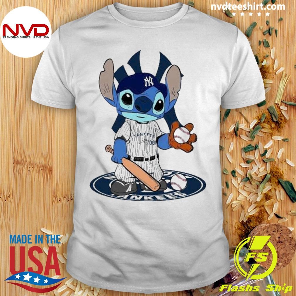 The Stitch Baseball New York Yankees Logo 2024 Shirt