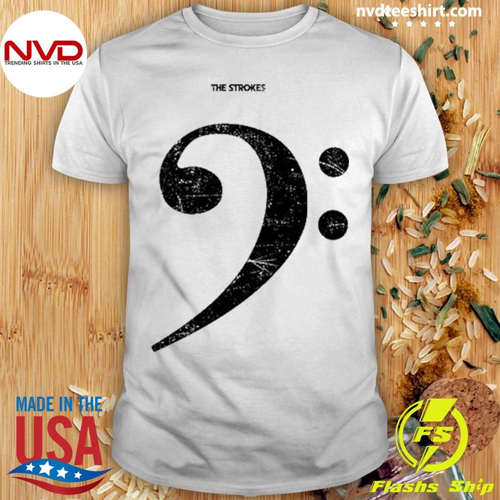 The Strokes Bass Clef Shirt